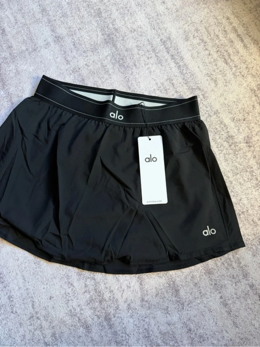 ALO Yoga Black Athletic Skort